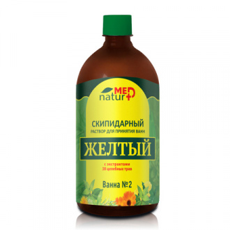 Naturmed, Скипидарная эмульсия для ванн «Желтая», 1000 мл