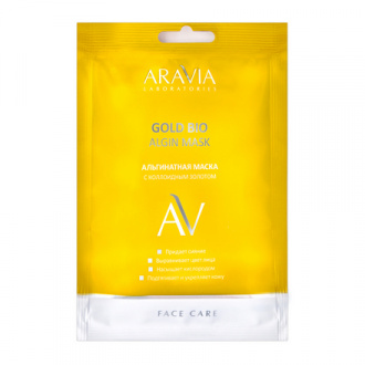 ARAVIA Laboratories, Альгинатная маска для лица Gold Bio, 30 г