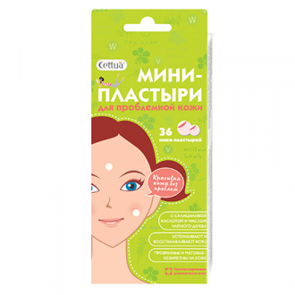 Cettua, Мини-пластыри для проблемной кожи, 36 шт.