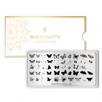 Born Pretty, Пластина для стемпинга Over Print №003