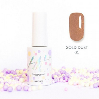 Гель-лак HIT Gel Gold Dust №01