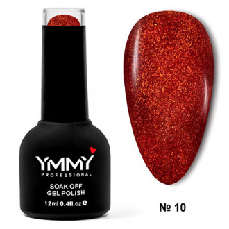 Гель-лак YMMY Professional 9D Cat`s Eye «Хрустальные» №010