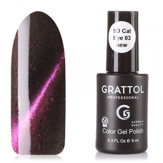 Гель-лак Grattol 9D Cat Eye №03