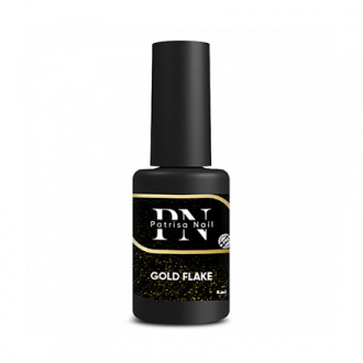 Patrisa Nail, Топ для гель-лака Gold Flake, 8 мл