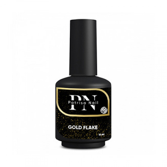 Patrisa Nail, Топ для гель-лака Gold Flake, 16 мл