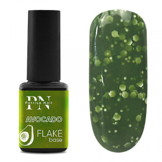 Patrisa Nail, База для гель-лака Flake, Avocado