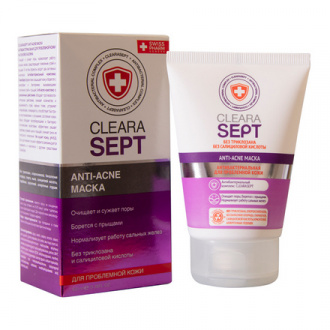 ClearaSept, Маска для лица Anti-Acne, 100 мл