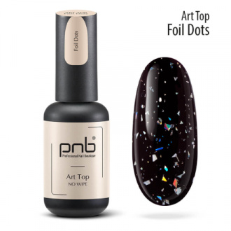 PNB, Топ для гель-лака Art Foil Dots, 8 мл