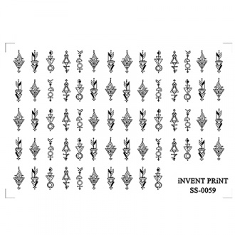 iNVENT PRiNT, Самоклеящийся слайдер-дизайн «Геометрия. Фигуры» №SS-59