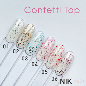 NIK Nails, Топ Confetti №05