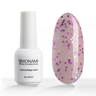 Monami Professional, База для гель-лака Camouflage, Pretty Pink