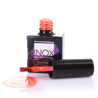 INOX nail professional, База В-12, Коралловый неон, 8 мл