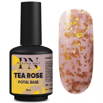 Patrisa Nail, Каучуковая база Potal Tea Rose, 16 мл