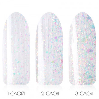 IQ Beauty, Топ для гель-лака Unicorn Shimmer №108, 10 мл