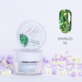 HIT gel, Гель-лак Sparkles №06