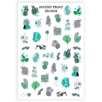 iNVENT PRiNT, Слайдер-дизайн «Цветы. Листья. Веточки» №SD-118