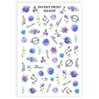 iNVENT PRiNT, Слайдер-дизайн «Цветы. Листья. Веточки. Слова» №SD-129