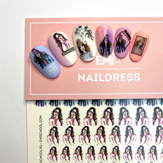 Набор, EMI, Слайдер-дизайн Naildress №24 Fashion Lady, 3 шт.