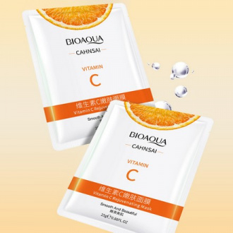 Набор, Bioaqua, Маска для лица Vitamin C, 25 г, 5 шт.