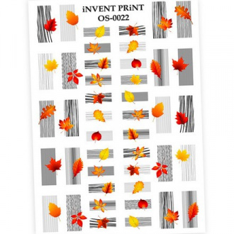 iNVENT PRiNT, Слайдер-дизайн «Осень. Веточки. Листья» №OS-22