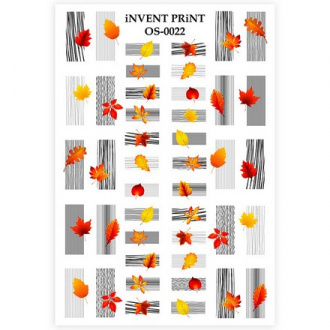 iNVENT PRiNT, Слайдер-дизайн «Осень. Веточки. Листья» №OS-22