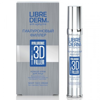 LIBREDERM, Ночной крем для лица Hyaluronic «3D-филлер», 30 мл