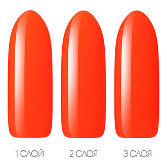 Гель-лак UNO №170 Оранжевый неон, Orange Neon, 8 мл