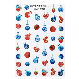 iNVENT PRiNT, Слайдер-дизайн «Новый год. Зима. Игрушки. Шары» №SDN-46