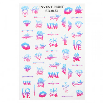 iNVENT PRiNT, Слайдер-дизайн №IPN-16, 5 шт.