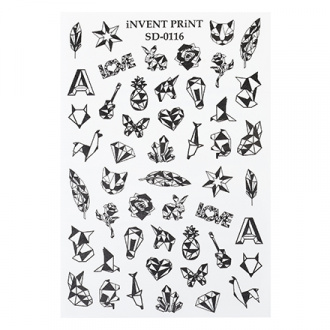 iNVENT PRiNT, Слайдер-дизайн №IPN-37, 5 шт.