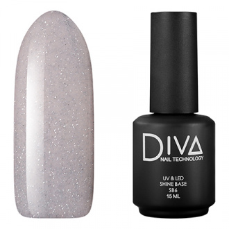 Diva Nail Technology, База Shine №6, 15 мл