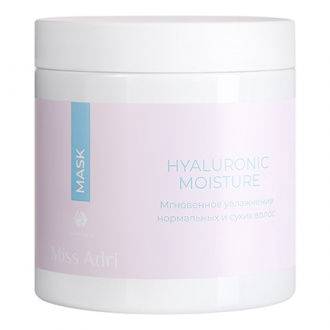 ADRICOCO, Увлажняющая маска для волос Miss Adri Hyaluronic Moisture, 500 мл