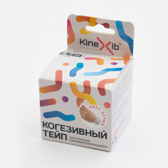 Kinexib, Когезивный тейп, 5 см, белый