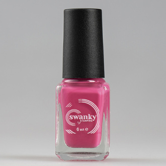 Swanky Stamping, Лак для стемпинга №S47, Hot Pink