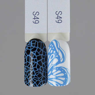 Swanky Stamping, Лак для стемпинга №S49, Cyan Blue