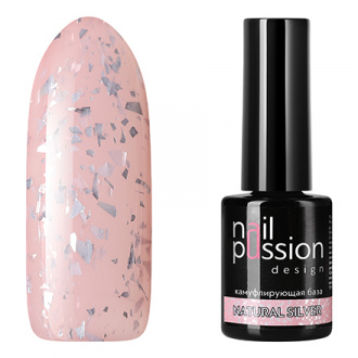 Nail Passion, База для гель-лака Natural Silver, 10 мл