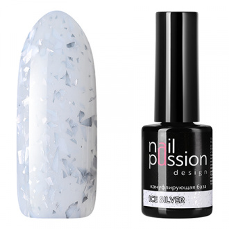 Nail Passion, База для гель-лака Ice Silver, 10 мл