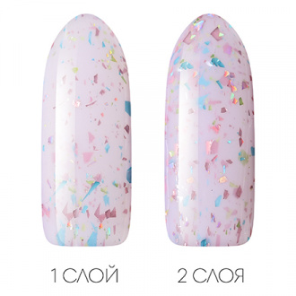 Nail Passion, База для гель-лака Lilac Colorful, 10 мл