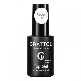 Grattol, Топ, Rubber Top Gel, 9 мл