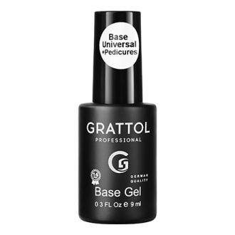 Grattol, База Rubber Universal+Pedicures, 9 мл