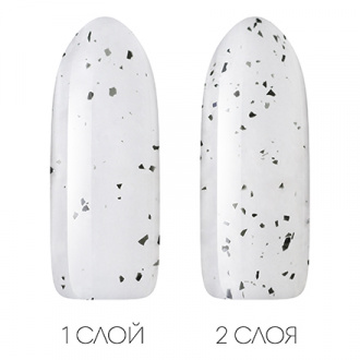 INOX nail professional, Гель-лак №149, Черные крапинки