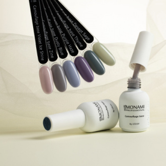 Monami Professional, База для гель-лака Camouflage, Violet Ice Shine