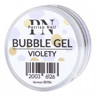 Patrisa Nail, Гель для дизайна Bubble Violety, 5 г