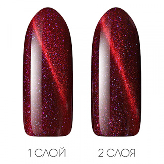 Patrisa Nail, Гель-лак «Кошачий глаз» Royal Red Intensive