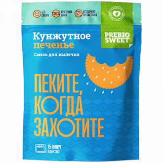 Prebiosweet, Смесь для приготовления «Печенье кунжутное», 250 г (УЦЕНКА)