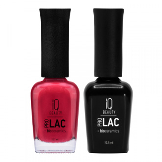 IQ Beauty, Лак для ногтей ProLac + Bioceramics, №075 Magenta crimson