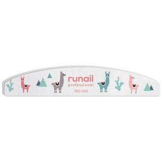 ruNail, Пилка для ногтей «Ламы», 180/240