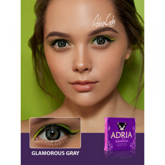 Adria, Контактные линзы Glamorous Gray, 2 шт.