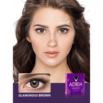 Adria, Контактные линзы Glamorous Brown, 2 шт.