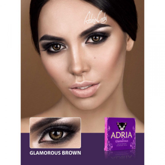 Adria, Контактные линзы Glamorous Brown, 2 шт.